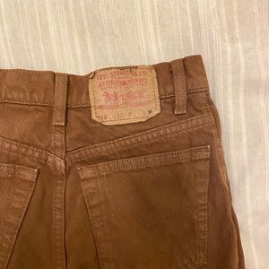 VINTAGE LEVIS 512 brown rare color size 26/27